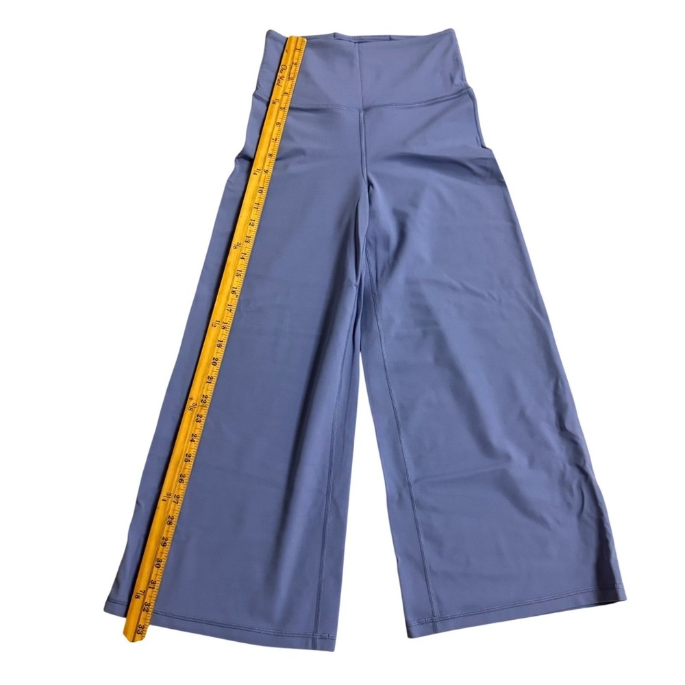 Athleta Elation Wide Crop Leggings Periwinkle Blue High Rise Yoga Athleisure - Picture 6 of 11